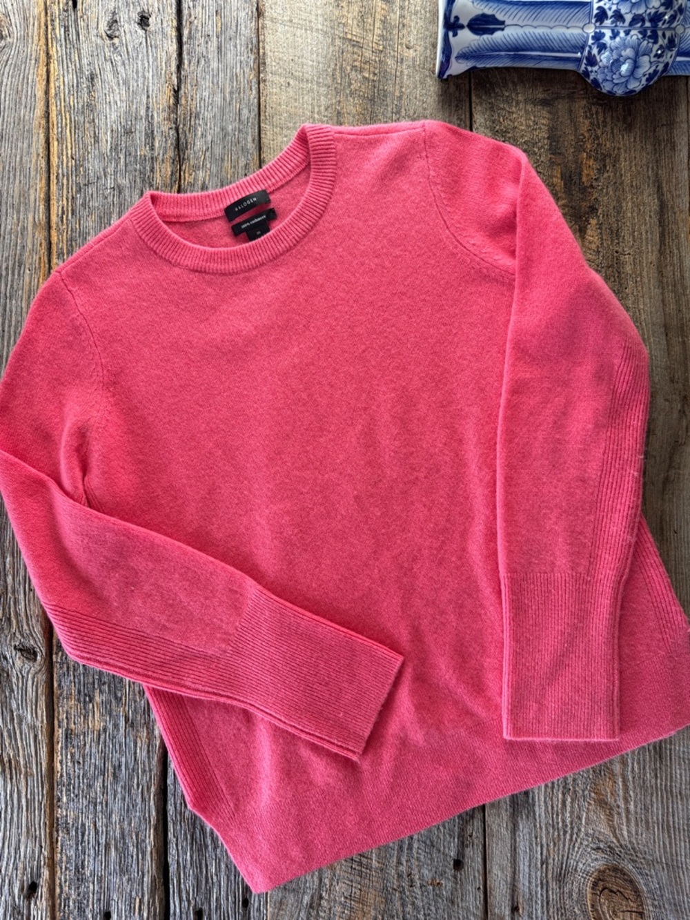 Halogen Cashmere Crewneck
Sweater Pullover Knit Watermelon Red-Pink Size Medium - Picture 4 of 10